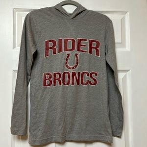 Pel athletic rider broncs grey hoodie , S